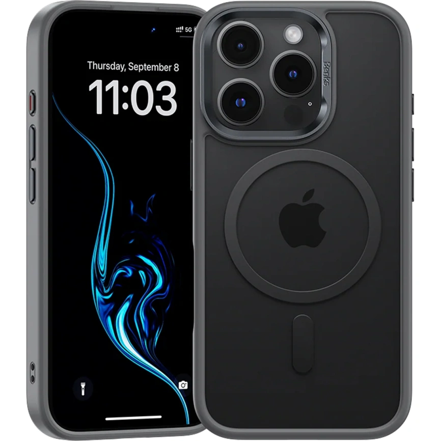 Чехол Benks Mist Protective Case with MagSafe для iPhone 16 Pro Max Gray фото 1