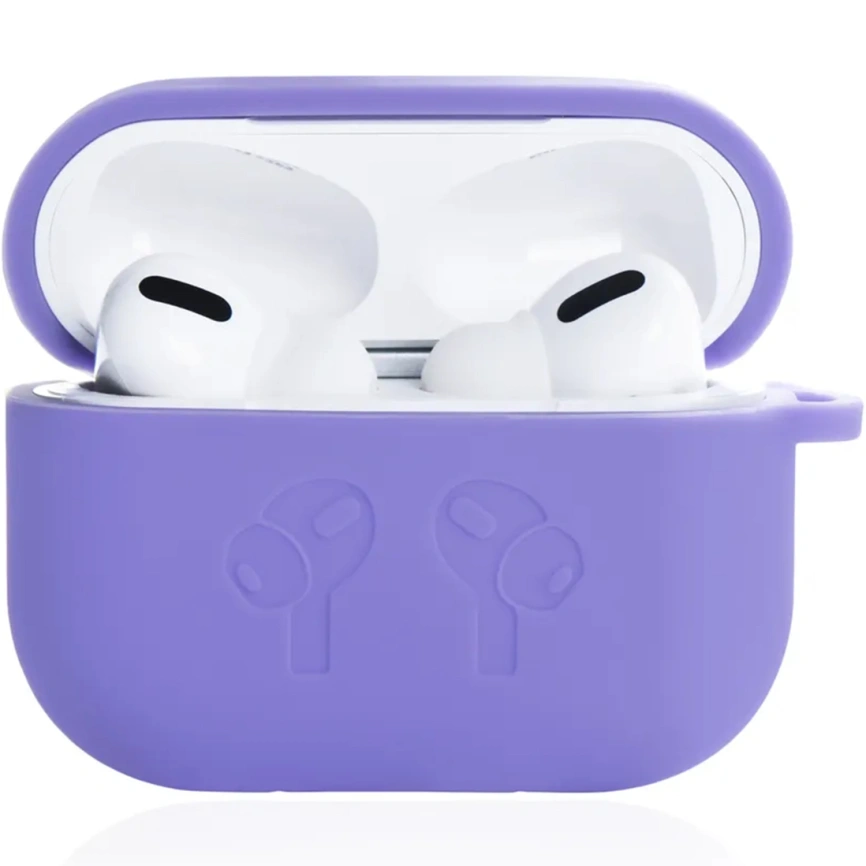 Силиконовый чехол Gurdini для AirPods Pro 2 Purple фото 2