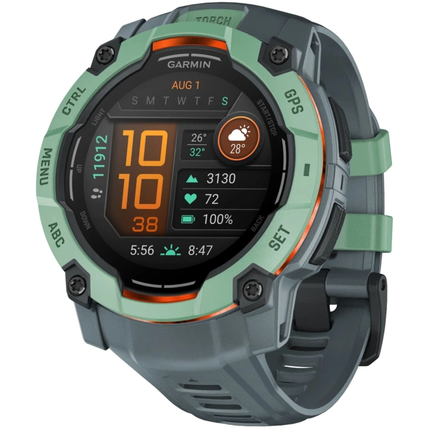Смарт-часы Garmin Instinct 3 50mm Amoled Neotropic with Twilight Band (010-03020-01) фото 1
