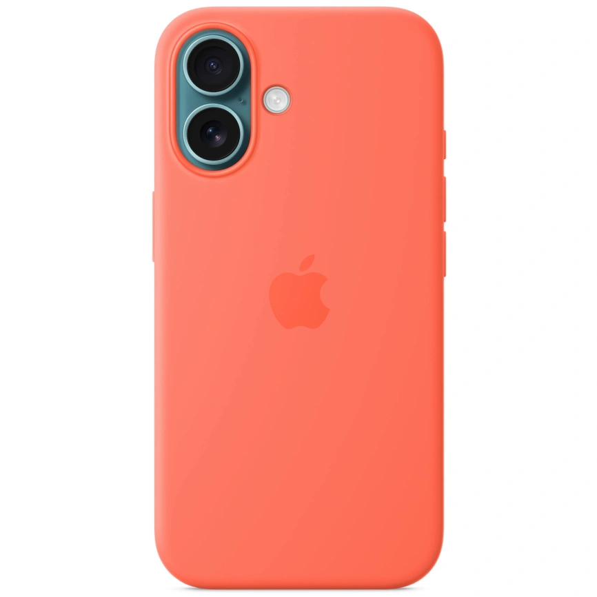 Чехол Apple Silicone Case with MagSafe для iPhone 16 Tangerine фото 5