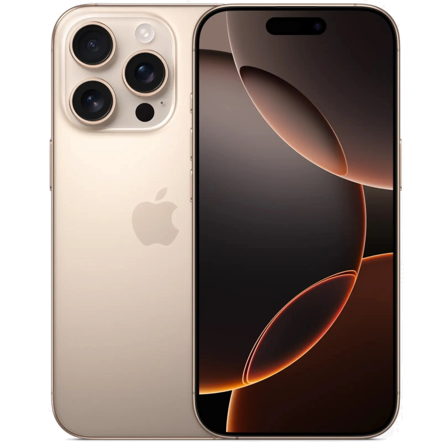 Смартфон Apple iPhone 16 Pro 256Gb nano Sim + eSim Desert Titanium фото 1