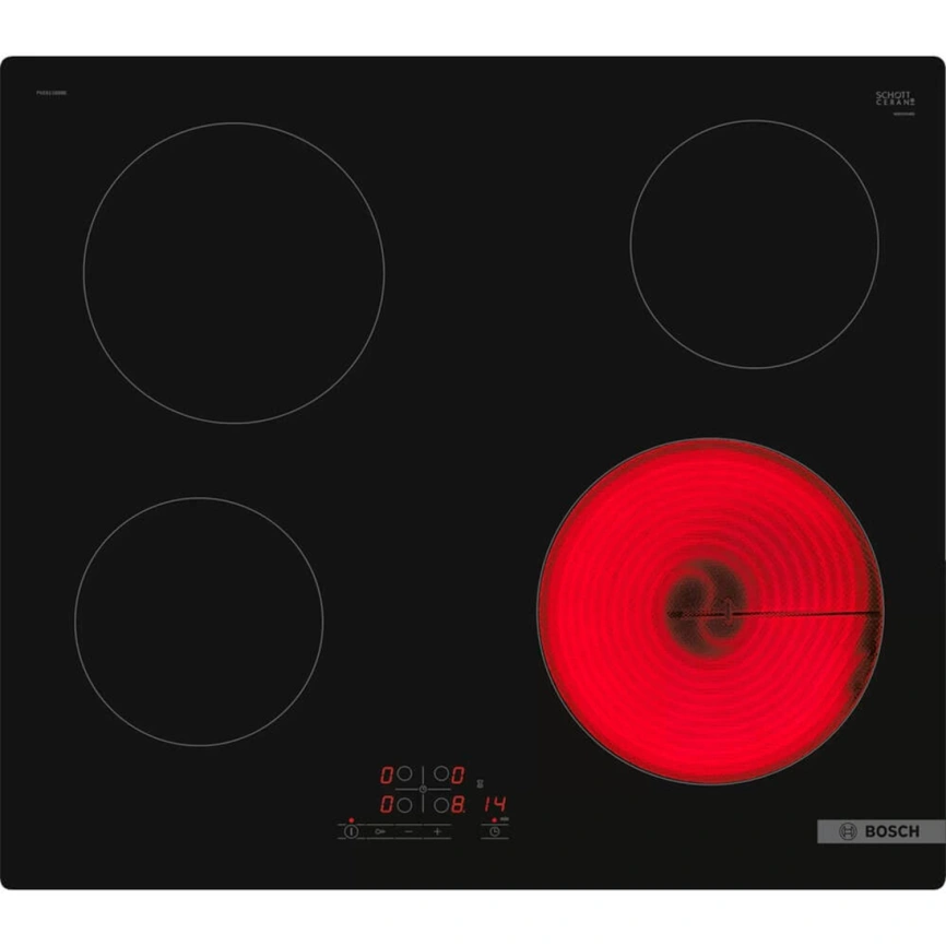Электрическая варочная панель Bosch Serie 4 PKE611BB2E Black фото 1