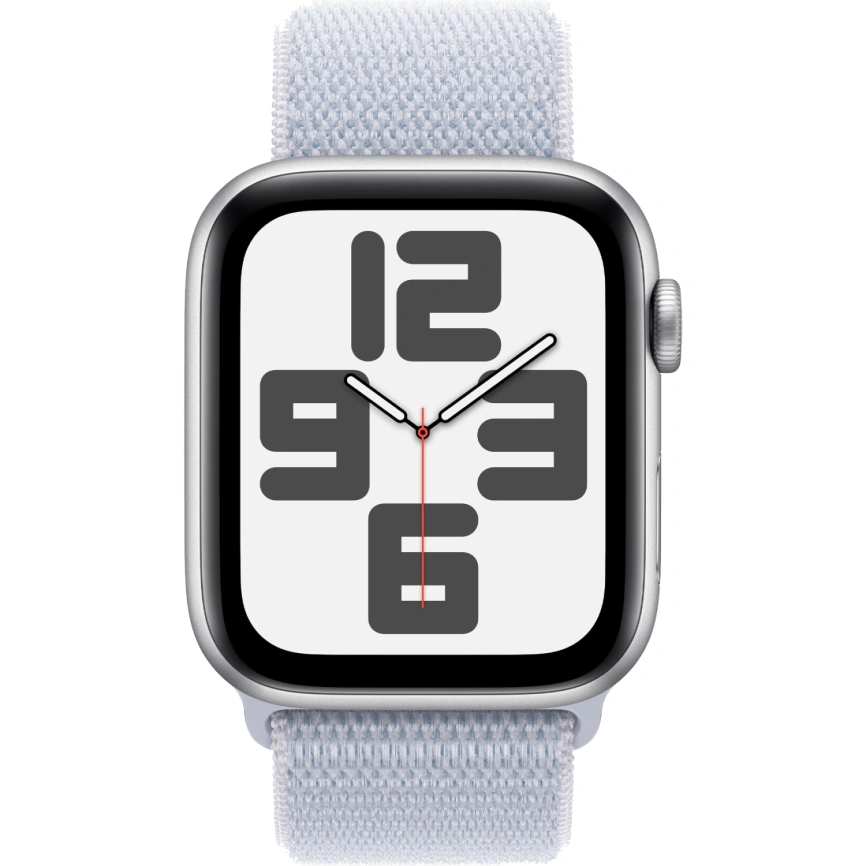 Смарт-часы Apple Watch SE (2024) 44mm Silver Aluminium Case with Blue Cloud Sport Loop (MXET3) фото 3