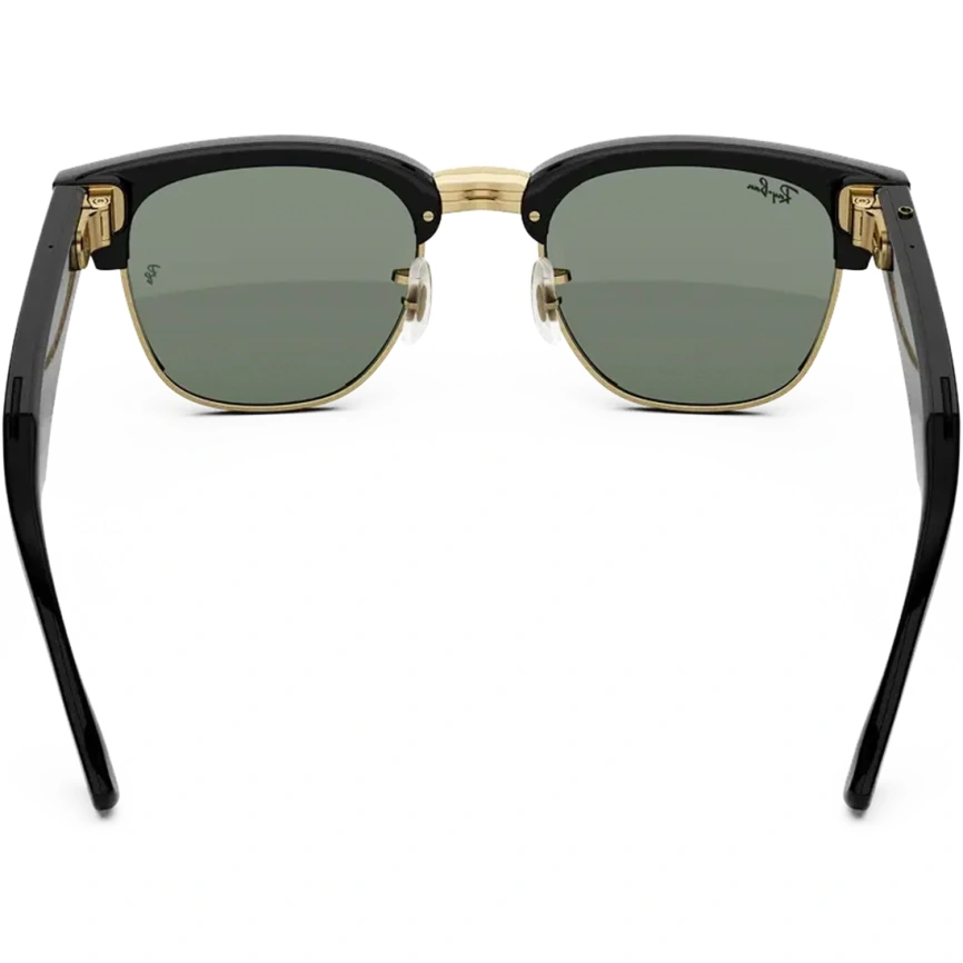 Умные очки Ray-Ban Clubmaster (audio) Shiny Black on Gold Standard Transitions Graphite Green фото 3