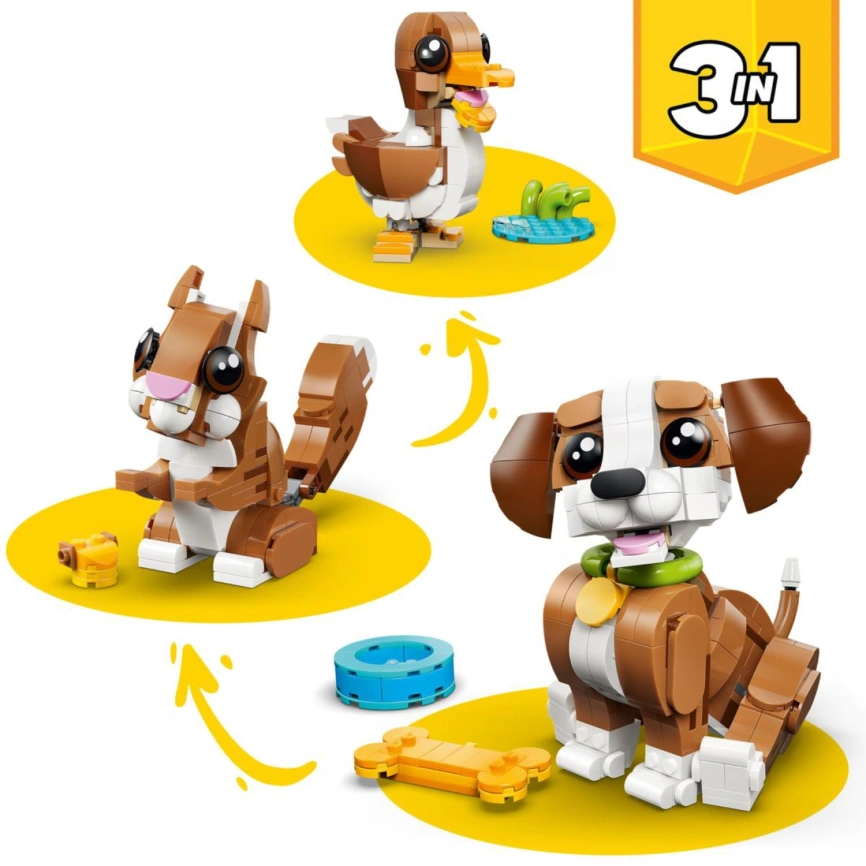 Конструктор LEGO Creator Playful Puppy 3 in 1 31382 фото 1