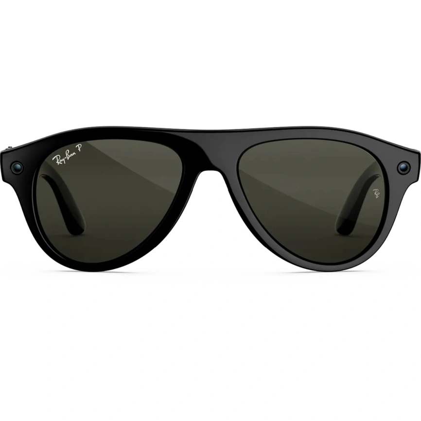 Умные очки Ray-Ban Aviator (Gen 3) Shiny Black Standard Green фото 4