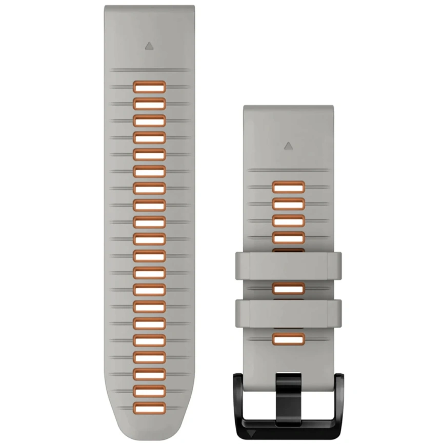 Ремешок Garmin QuickFit Silicone Watch Band 010-13281-02) 26mm Gray/Orange фото 1
