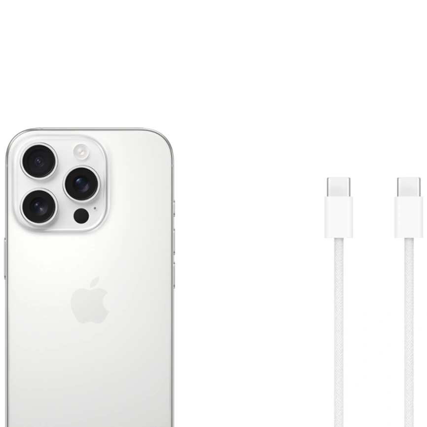 Смартфон Apple iPhone 16 Pro 128Gb eSim White Titanium фото 5
