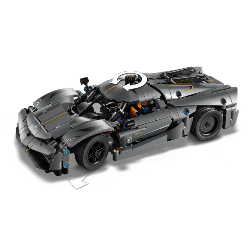 Конструктор LEGO Technic Koenigsegg Jesko Absolut Grey Hypercar 42173 фото 6