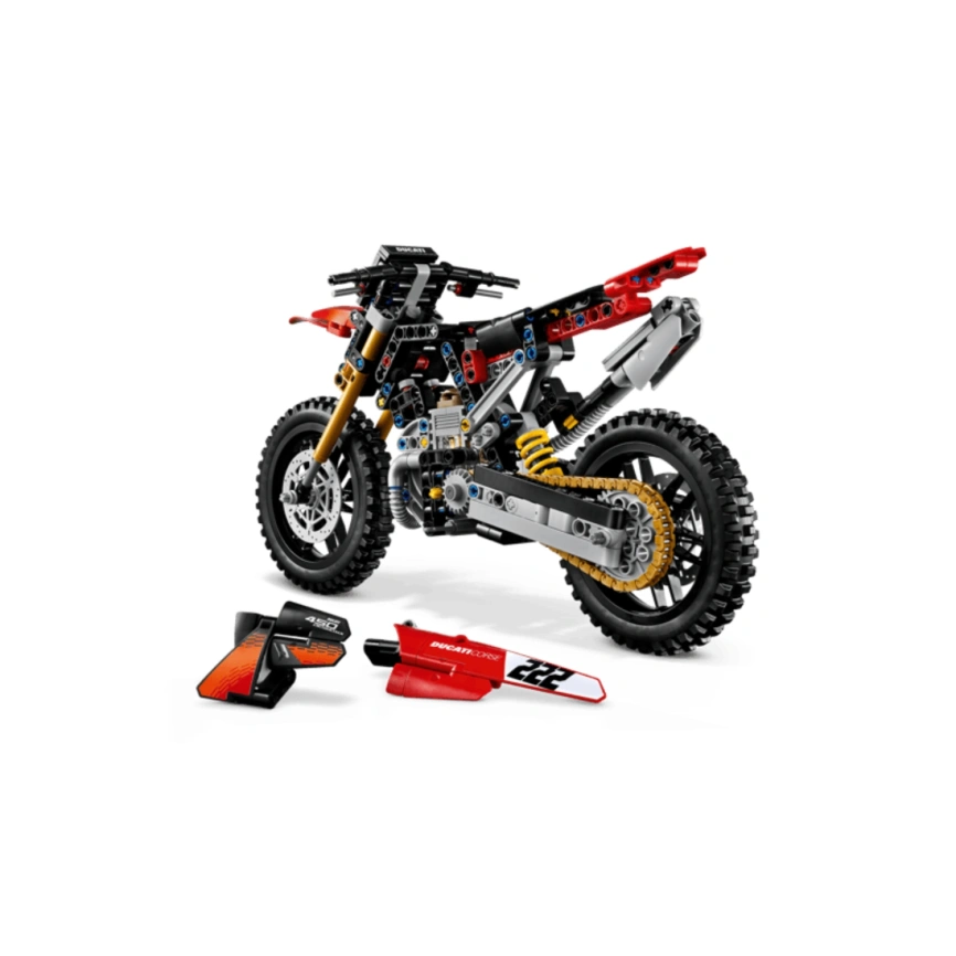 Конструктор LEGO Technic Ducati Desmo450 MX Factory Motorcycle 42238 фото 5