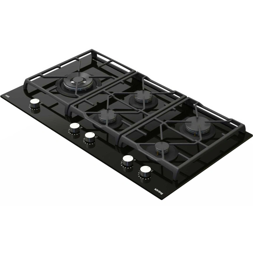 Газовая варочная панель Korting HGG 9987 CTN FLC Black фото 3