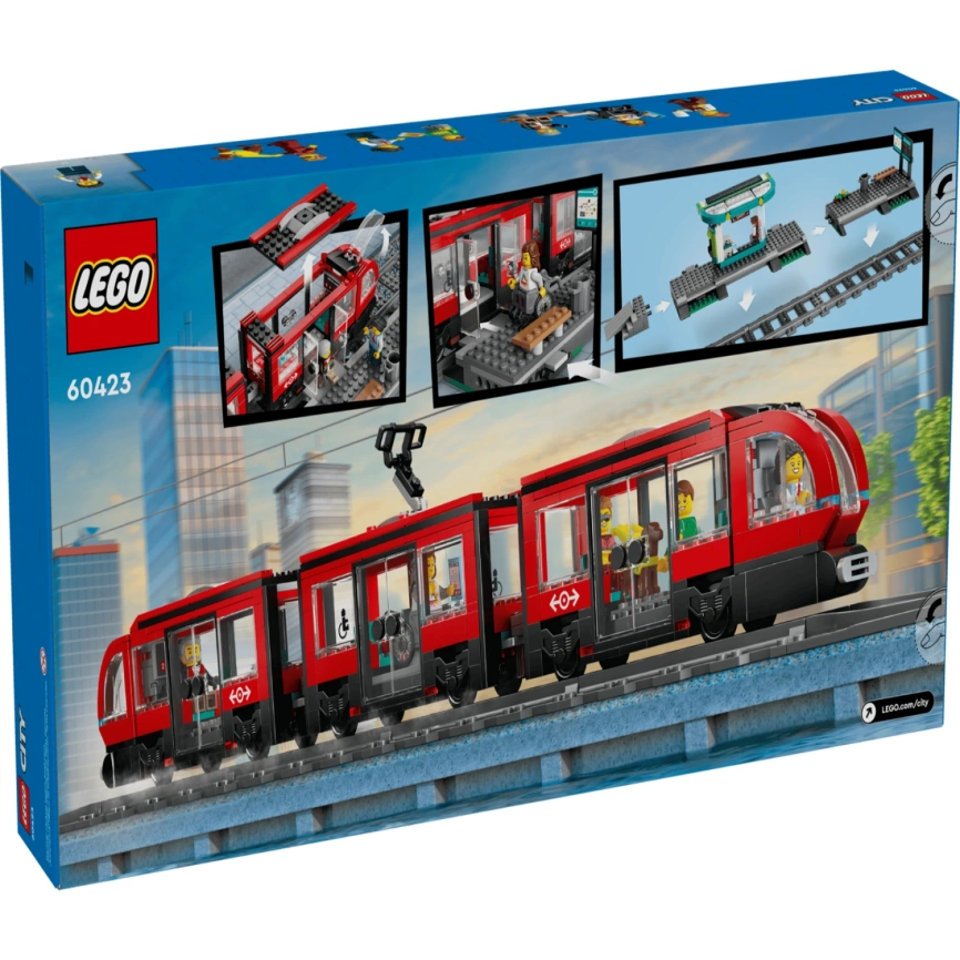 Конструктор LEGO City Downtown Streetcar and Station 60423 фото 2