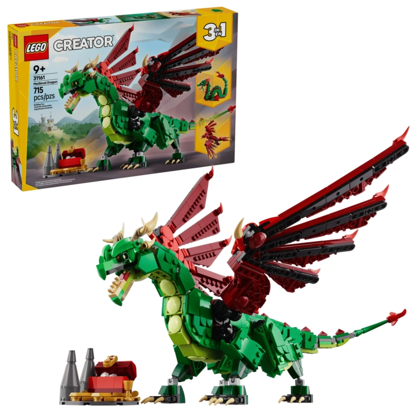 Конструктор LEGO Creator Medieval Dragon 3 in 1 31161 фото 1