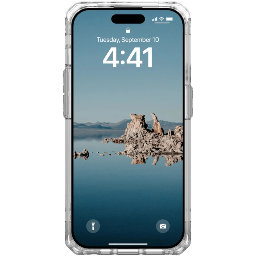 Чехол UAG с поддержкой MagSafe Plyo для iPhone 15 Pro Max Ice/Gold (114305114381) фото 5