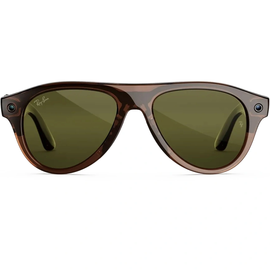 Умные очки Ray-Ban Aviator (Gen 3) Transparent Umber Standard Transitions Jade фото 4
