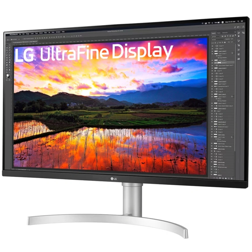 Монитор LG 32" UltraFine 32UN650K-W IPS Black/Silver (32UN650K-W.ARUZ) фото 7