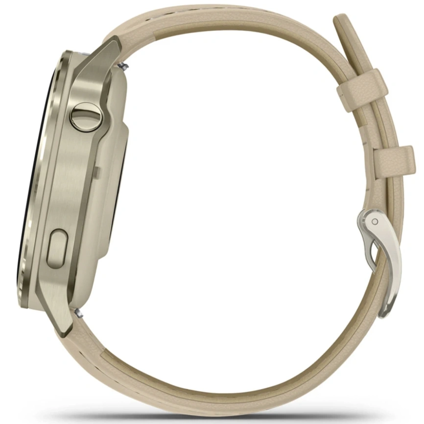Смарт-часы Garmin Venu 4 41mm Lunar Gold with Bone Silicone Band and Light Sand Leather Band (010-03013-03) фото 2