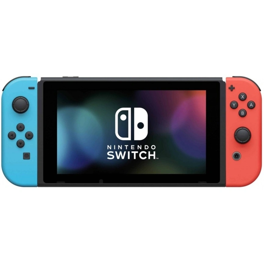 Игровая приставка Nintendo Switch Rev.2 (Обновленная версия) 128GB Neon Blue/Neon Red Picofly (Много игр) фото 1