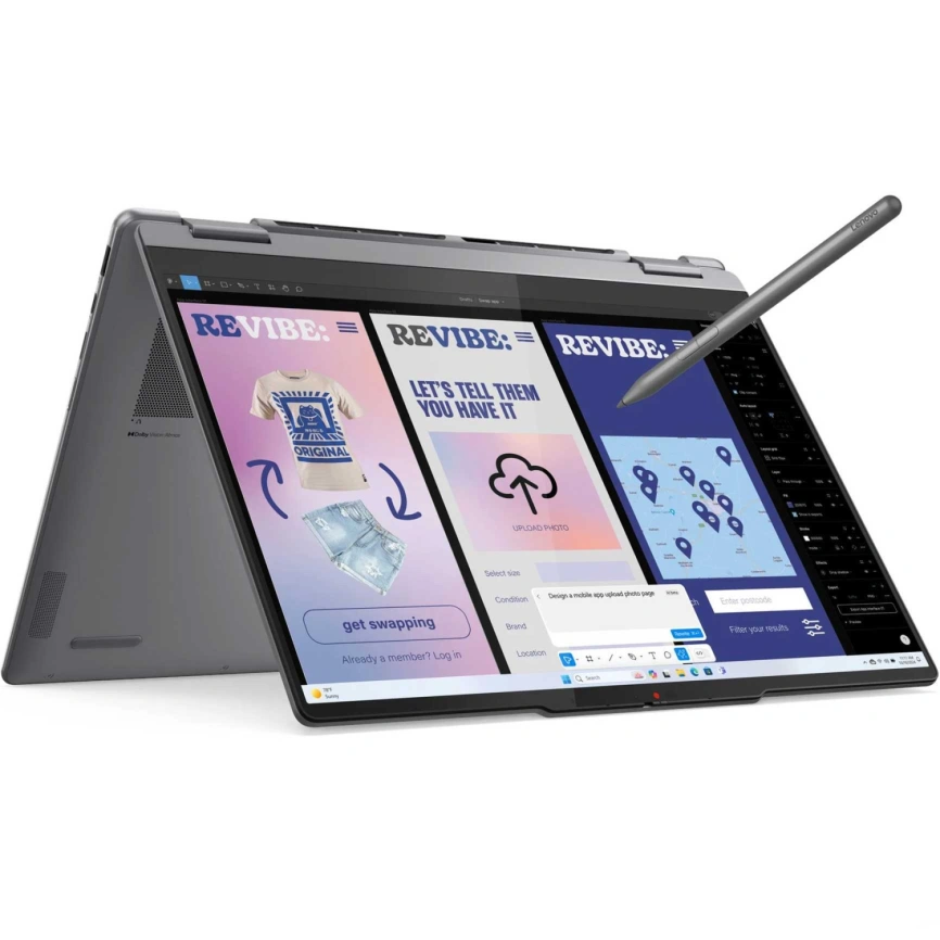 Ноутбук Lenovo Yoga 7 4ILL10 14 OLED/ i7-256V Ultra/16GB/512GB SSD (83JQ007YRK) Luna Grey фото 4