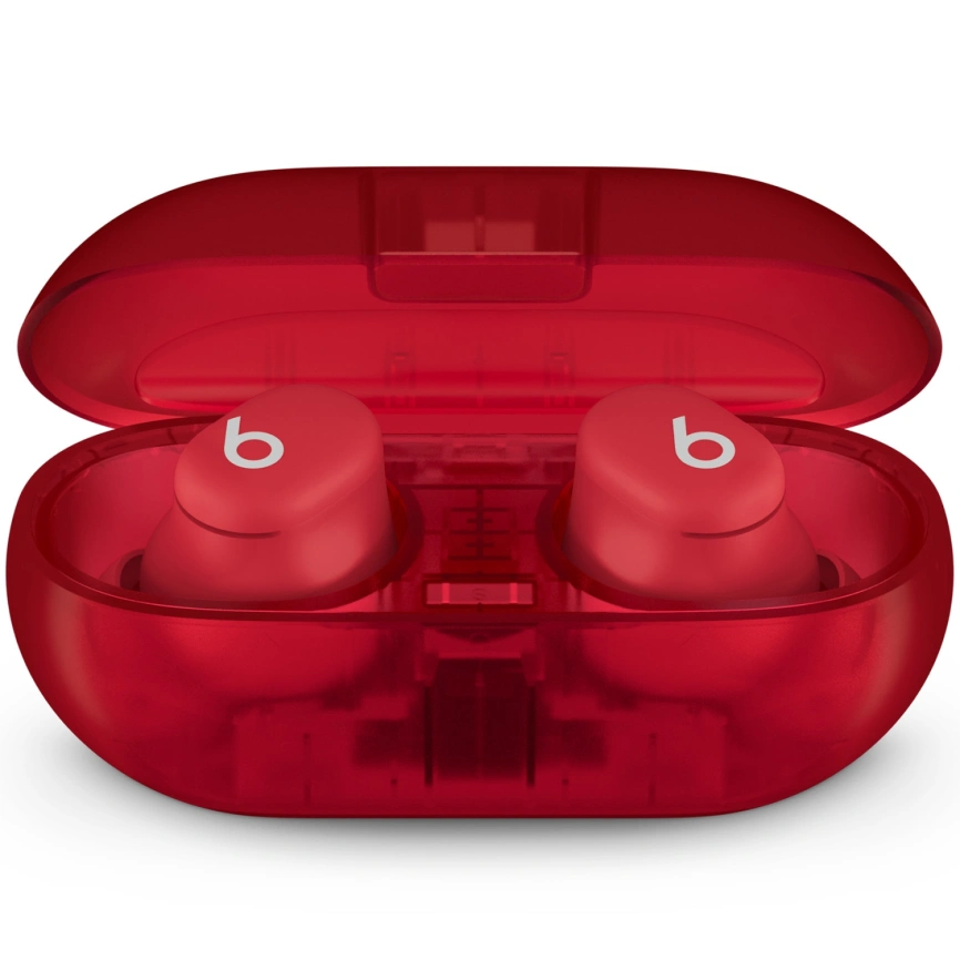 Наушники Beats Solo Buds Transparent Red фото 2
