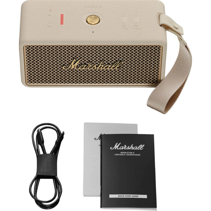 Портативная акустика Marshall Middleton II Cream фото 5