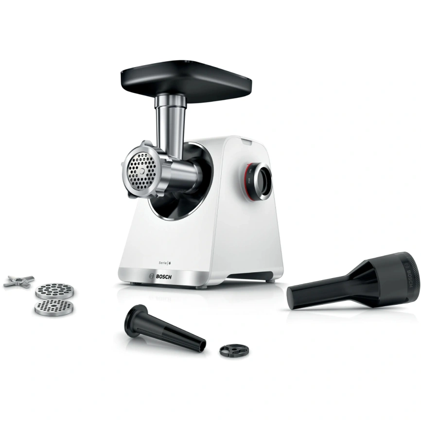 Мясорубка Bosch MFWS609W White/Black фото 1