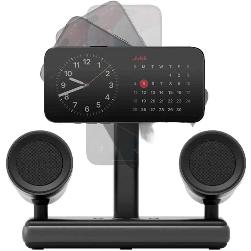 Беспроводное зарядное устройство EnergEA MagAudio Stand Gunmetal (MAG-STAND-GUN) фото 5