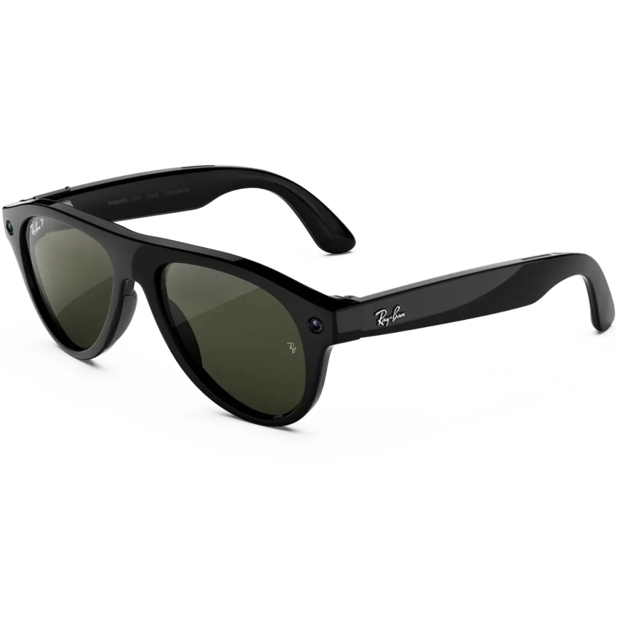 Умные очки Ray-Ban Aviator (Gen 3) Shiny Black Standard Green фото 1