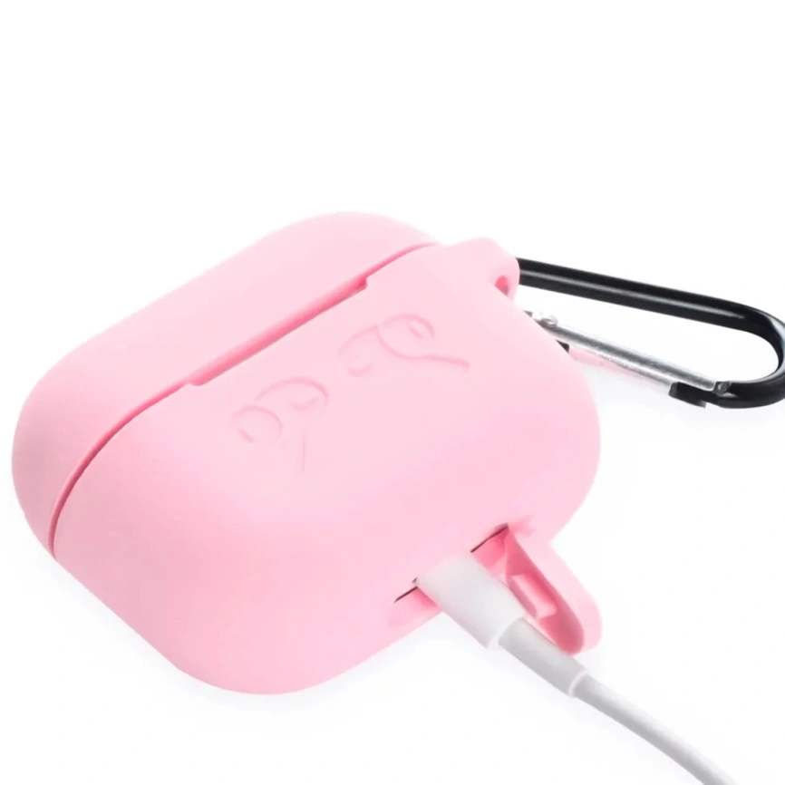 Силиконовый чехол Gurdini для AirPods Pro 2 Pink фото 3