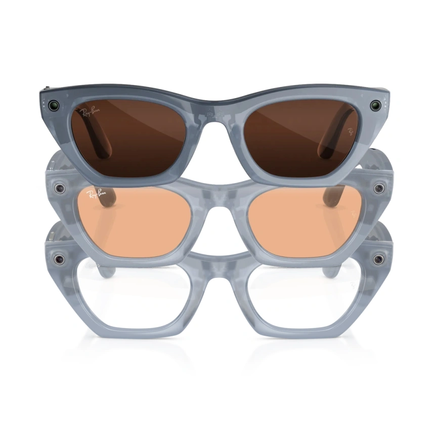Умные очки Ray-Ban Zena (Gen 3) Milky Grey Lilac Standard Transitions Copper фото 3