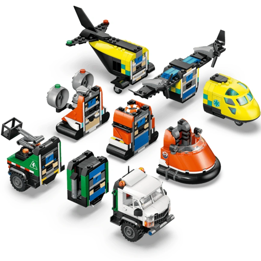 Конструктор LEGO City Airplane, Truck and Hovercraft Remix 60505 фото 2