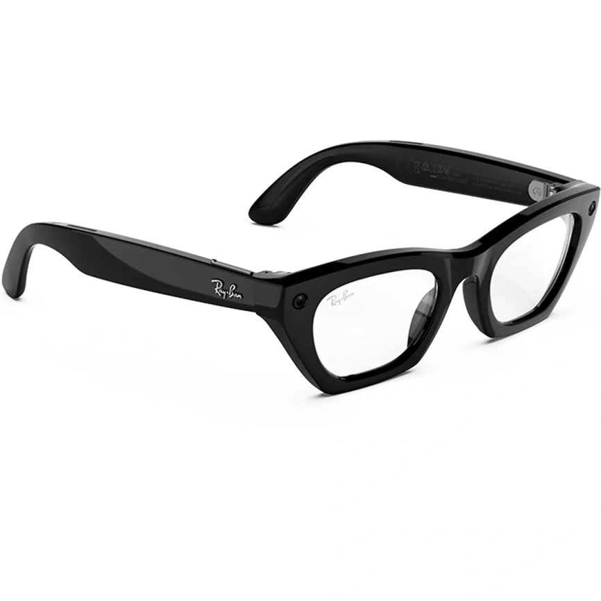 Умные очки Ray-Ban Zena (Gen 3) Shiny Black Standard Clear фото 3