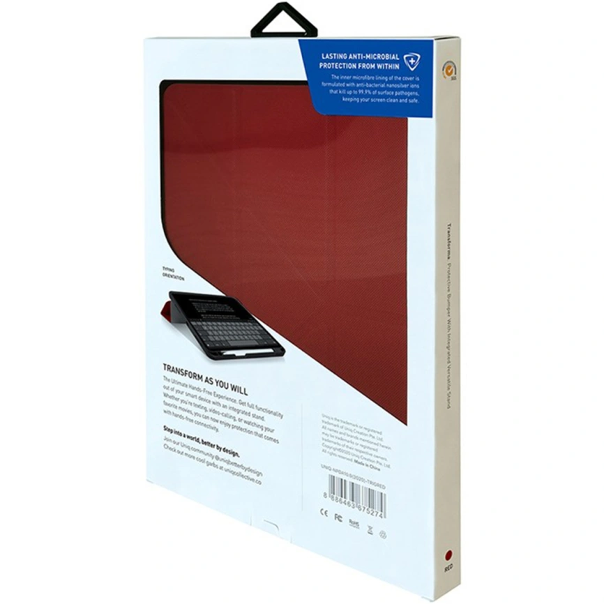 Чехол Uniq Transforma Rigor для iPad Air 10.9 (2022/20) Red фото 5