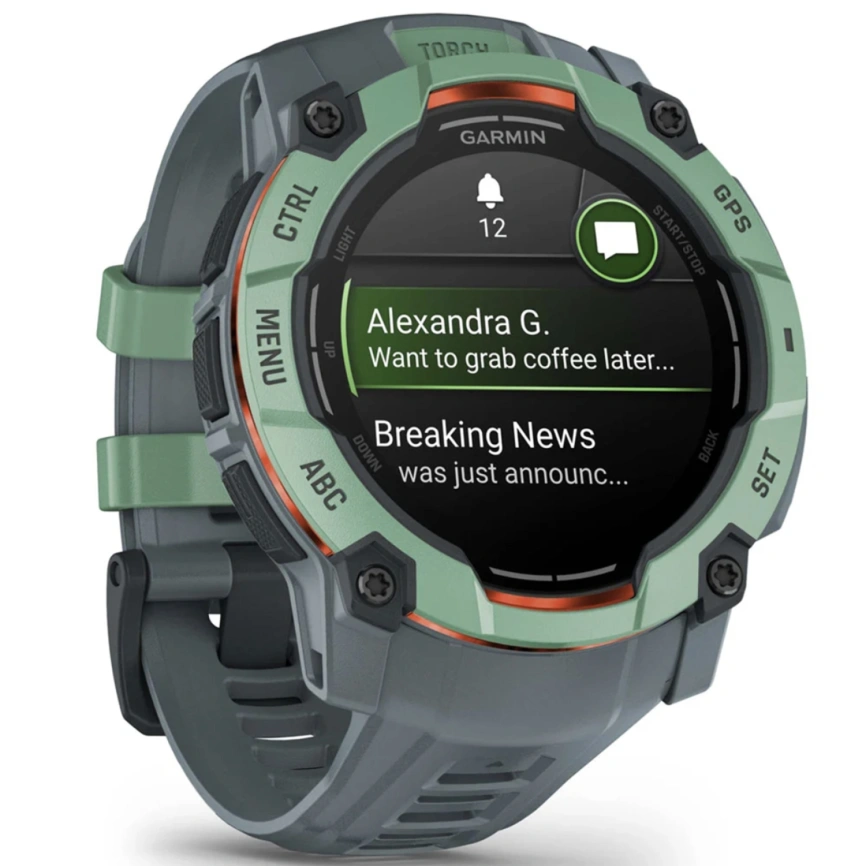 Смарт-часы Garmin Instinct 3 50mm Amoled Neotropic with Twilight Band (010-03020-01) фото 3