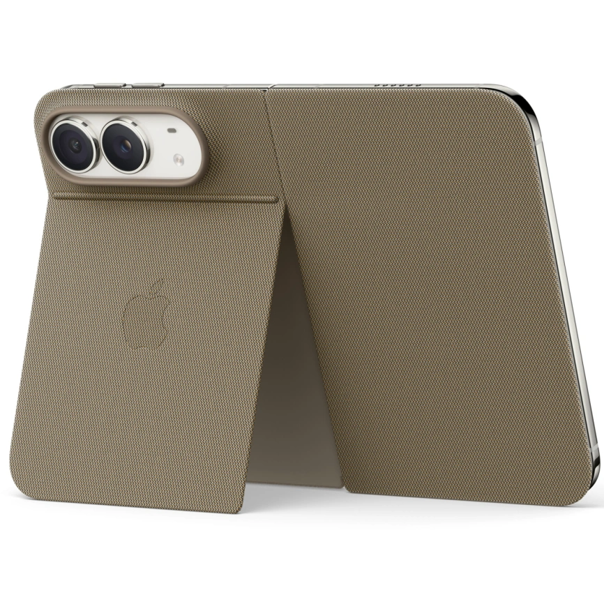 Чехол Apple Folio with Kickstand для iPhone Duo Taupe (MKR64) фото 1