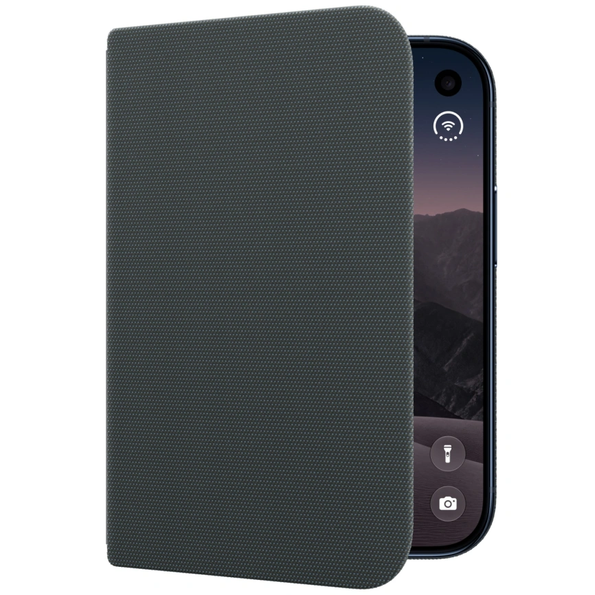 Чехол Apple Folio with Kickstand для iPhone Duo Navy Blue (MKR74) фото 4