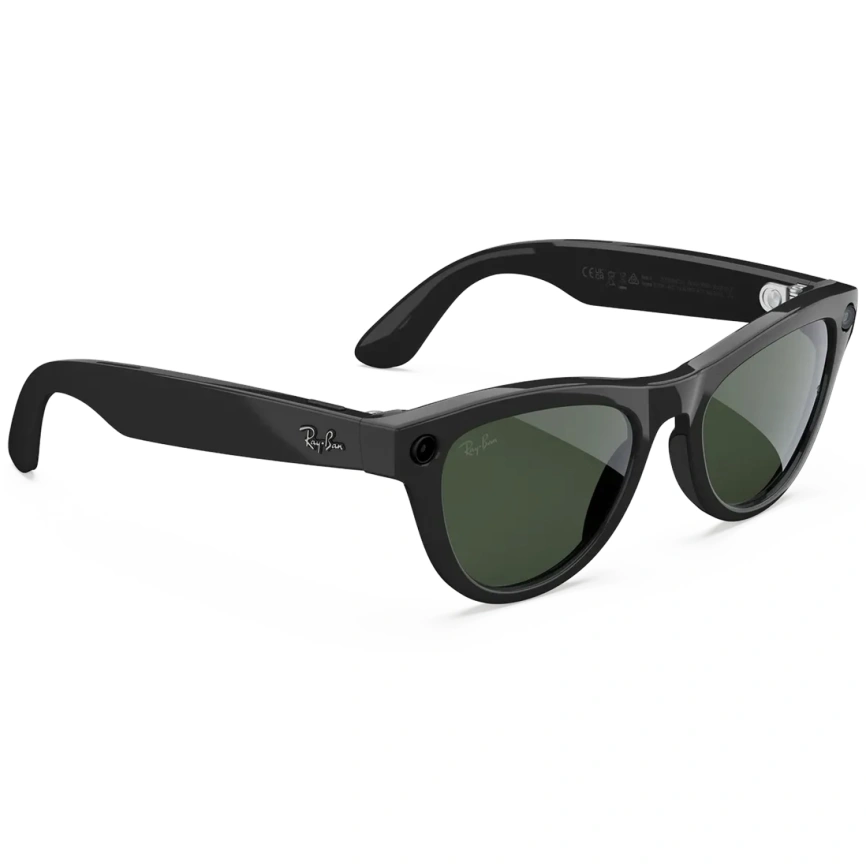 Умные очки Ray-Ban Skyler (Gen 2) Shiny Black Standard Clear to Graphite Green Transitions фото 5